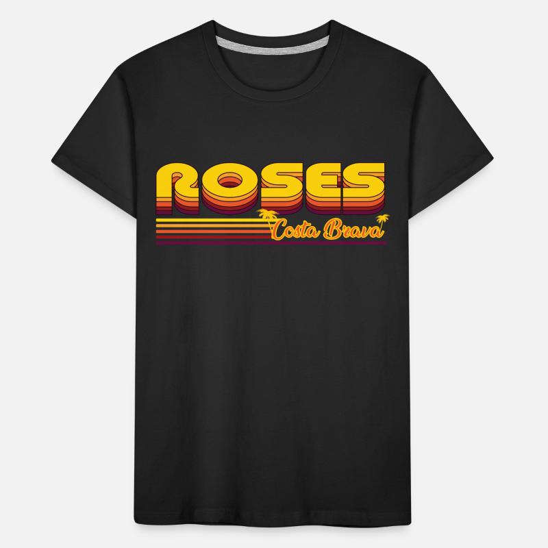 Roses Costa Brava Spanien Design Kinder Premium Bio T-Shirt