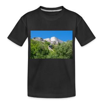 Festung Knin (Kninska tvrđava) Kroatien - Kinder Premium Bio T-Shirt - Schwarz - Vorne