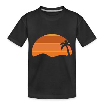 design rétro - T-shirt bio Premium Enfant - noir - Devant