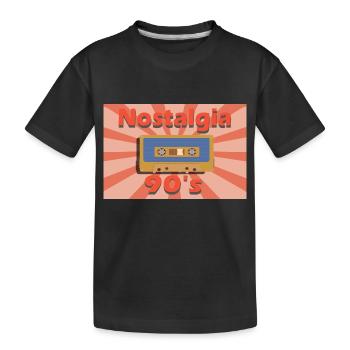 design vintage - T-shirt bio Premium Enfant - noir - Devant