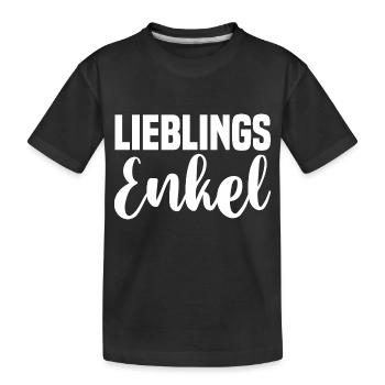 Enkel - Kinder Premium Bio T-Shirt - Schwarz - Vorne