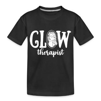 Glow-Therapeutin - Kinder Premium Bio T-Shirt - Schwarz - Vorne