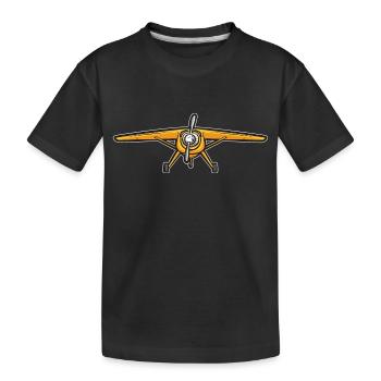 Remote Controlled Airplane Model Airplane - Kids' Premium Organic T-Shirt - black - Front