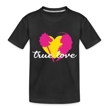 Hobby Horse true love - Kids' Premium Organic T-Shirt - black - Front