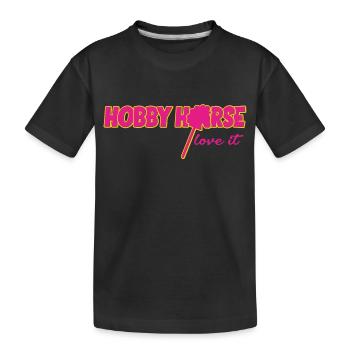 Hobby Horse Je l’adore - T-shirt bio Premium Enfant - noir - Devant