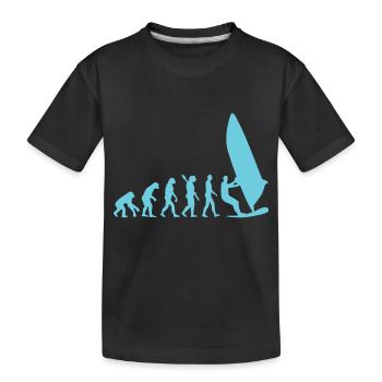 Windsurfer Evolution - T-shirt bio Premium Enfant - noir - Devant