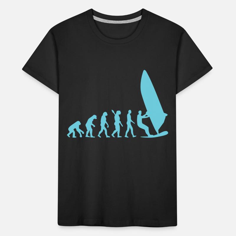 windsurfer evolution Kinder Premium Bio T-Shirt