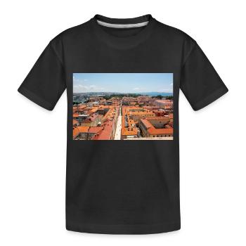 paysage urbain vieille ville Zadar dans l’état de Zadar - T-shirt bio Premium Enfant - noir - Devant