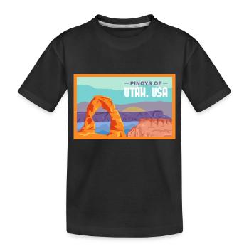 Design Fil-Am de l’Utah pour les fiers Pinoys - T-shirt bio Premium Enfant - noir - Devant