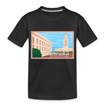 Nebraska Fil-Am Design pour les fiers Pinoys - T-shirt bio Premium Enfant - noir - Devant