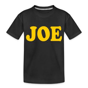 Joe - Kinder Premium Bio T-Shirt - Schwarz - Vorne