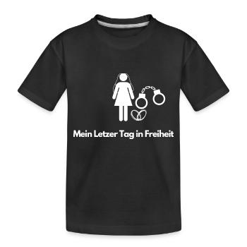 Junggesellinnen Abend - Kinder Premium Bio T-Shirt - Schwarz - Vorne