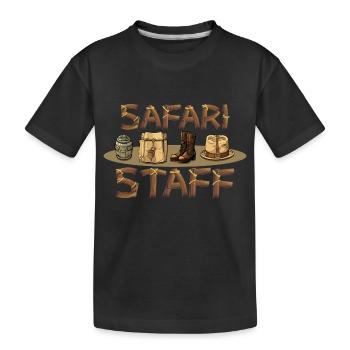Safari Staff Zoo Keeper Thème - T-shirt bio Premium Enfant - noir - Devant