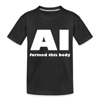 L’intelligence artificielle arrive - T-shirt bio Premium Enfant - noir - Devant