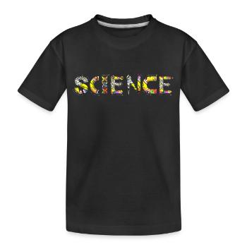 Science Science Science Scientifique Laboratoire de physique ADN - T-shirt bio Premium Enfant - noir - Devant