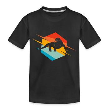Dragon de Komodo Komodo amant cadeau - T-shirt bio Premium Enfant - noir - Devant