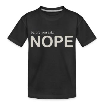 Avant de demander - T-shirt bio Premium Enfant - noir - Devant