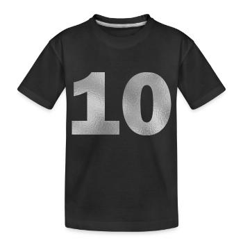 Birthday 10 years - Kids' Premium Organic T-Shirt - black - Front