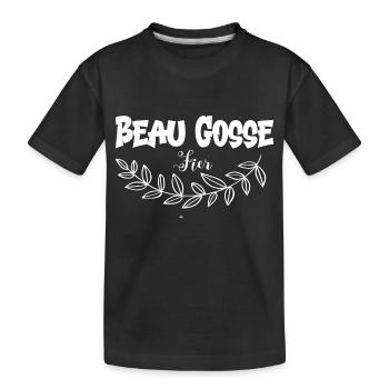 beau gosse Fier - T-shirt bio Premium Enfant - noir - Devant