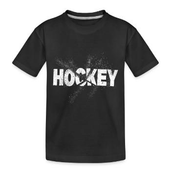 Police de hockey joueur de hockey sur gazon Sports Fan Splash - T-shirt bio Premium Enfant - noir - Devant