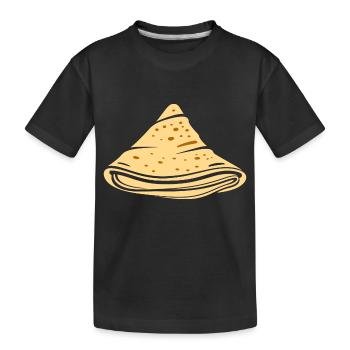 Crêpes Bretagne humour crêpe - T-shirt bio Premium Enfant - noir - Devant