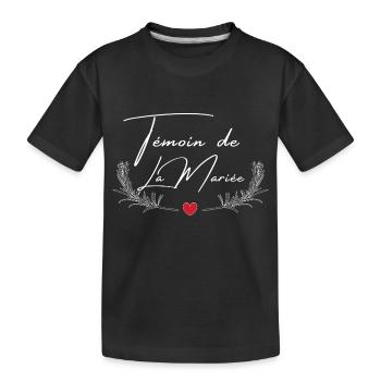 BRIDE'S BEST MAN - MATCHING TSHIRT - Kids' Premium Organic T-Shirt - black - Front