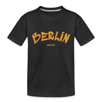 Berlin - Germany - Germany - Brandenburg Gate - Kids' Premium Organic T-Shirt - black - Front