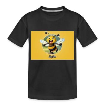 Jeu de mots expression ambiguë – HapBee (Abeille heureuse) - T-shirt bio Premium Enfant - noir - Devant