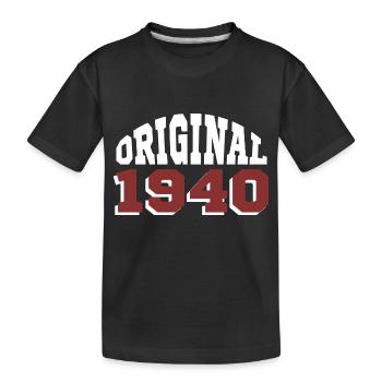 Original 1940 - Kids' Premium Organic T-Shirt - black - Front