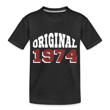 Original 1974 - T-shirt bio Premium Enfant - noir - Devant