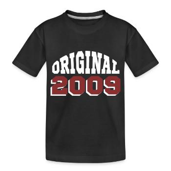 Original 2009 - Kinder Premium Bio T-Shirt - Schwarz - Vorne
