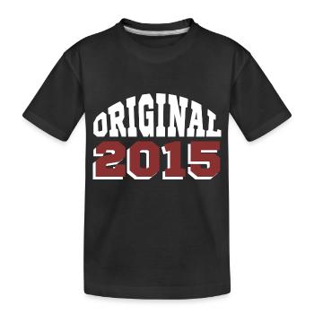 Original 2015 - Kinder Premium Bio T-Shirt - Schwarz - Vorne
