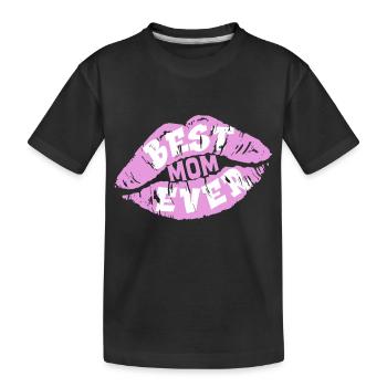 Mom - Kids' Premium Organic T-Shirt - black - Front