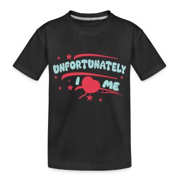 I heart me - Kids' Premium Organic T-Shirt - black - Front