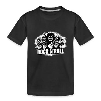 Rock and Roll | Music Lover | Monsters of Rock | - Kids' Premium Organic T-Shirt - black - Front