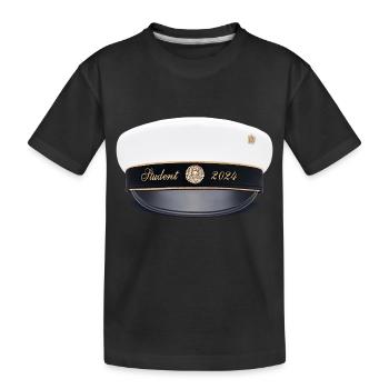 Remise des diplômes de la classe 2024 Fête de remise des diplômes du lycée - T-shirt bio Premium Enfant - noir - Devant