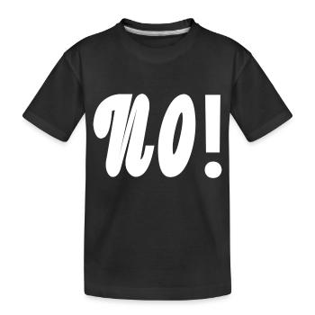 Non - T-shirt bio Premium Enfant - noir - Devant