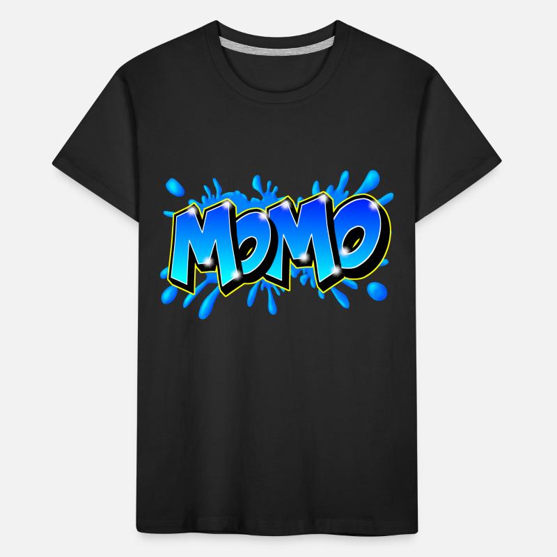Graffiti Name MOMO printable on evrything T-shirt bio Premium Enfant