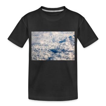 Formations nuageuses et Alpes près de la Zugspitze - T-shirt bio Premium Enfant - noir - Devant