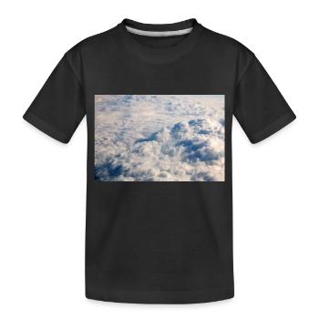 Formations nuageuses et Alpes près de la Zugspitze - T-shirt bio Premium Enfant - noir - Devant