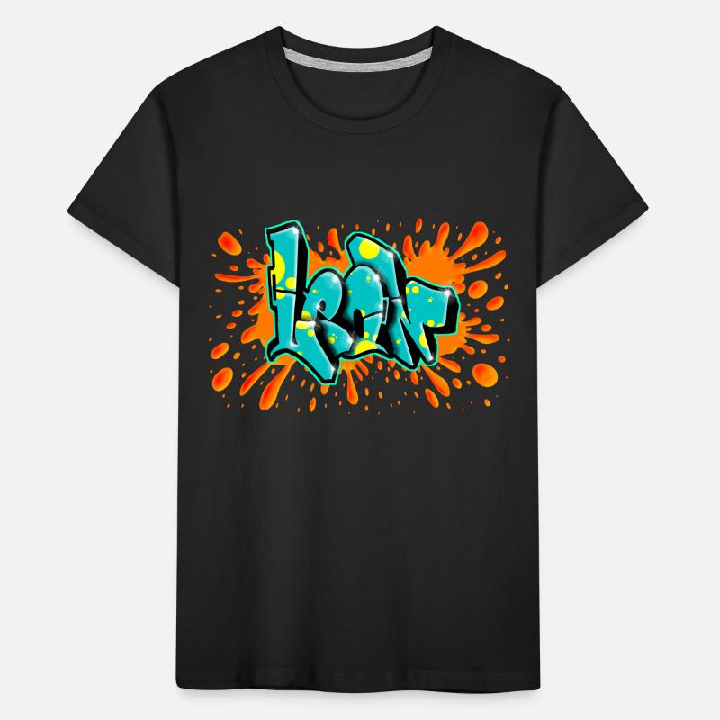 Léon graffiti splash rouge imprimable sur tout T-shirt bio Premium Enfant