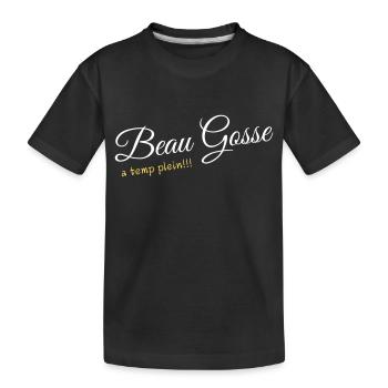 BEAU GOSSE A TEMP PLEIN - T-shirt bio Premium Enfant - noir - Devant
