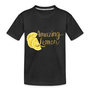 Citron incroyable - T-shirt bio Premium Enfant - noir - Devant