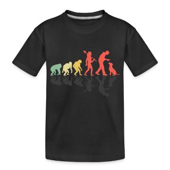 Evolution Labrador Retriever Retrievers de laboratoire - T-shirt bio Premium Enfant - noir - Devant