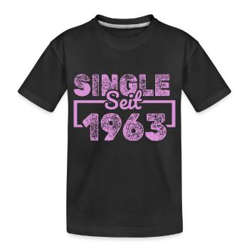 Single 1963 - Kids' Premium Organic T-Shirt - black - Front