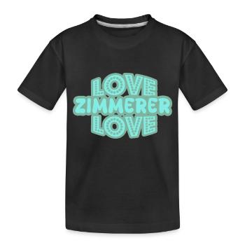 Spruch Zimmerer - Kinder Premium Bio T-Shirt - Schwarz - Vorne