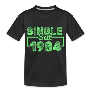 Single 1984 - Kids' Premium Organic T-Shirt - black - Front
