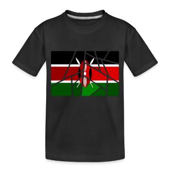 Kenia Kenia - Kinder Premium Bio T-Shirt - Schwarz - Vorne
