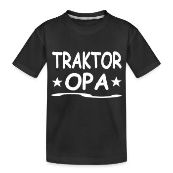Traktor - Kinder Premium Bio T-Shirt - Schwarz - Vorne