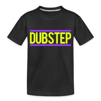 Dub Step Techno Musique Party Bar Texte Lettrage - T-shirt bio Premium Enfant - noir - Devant